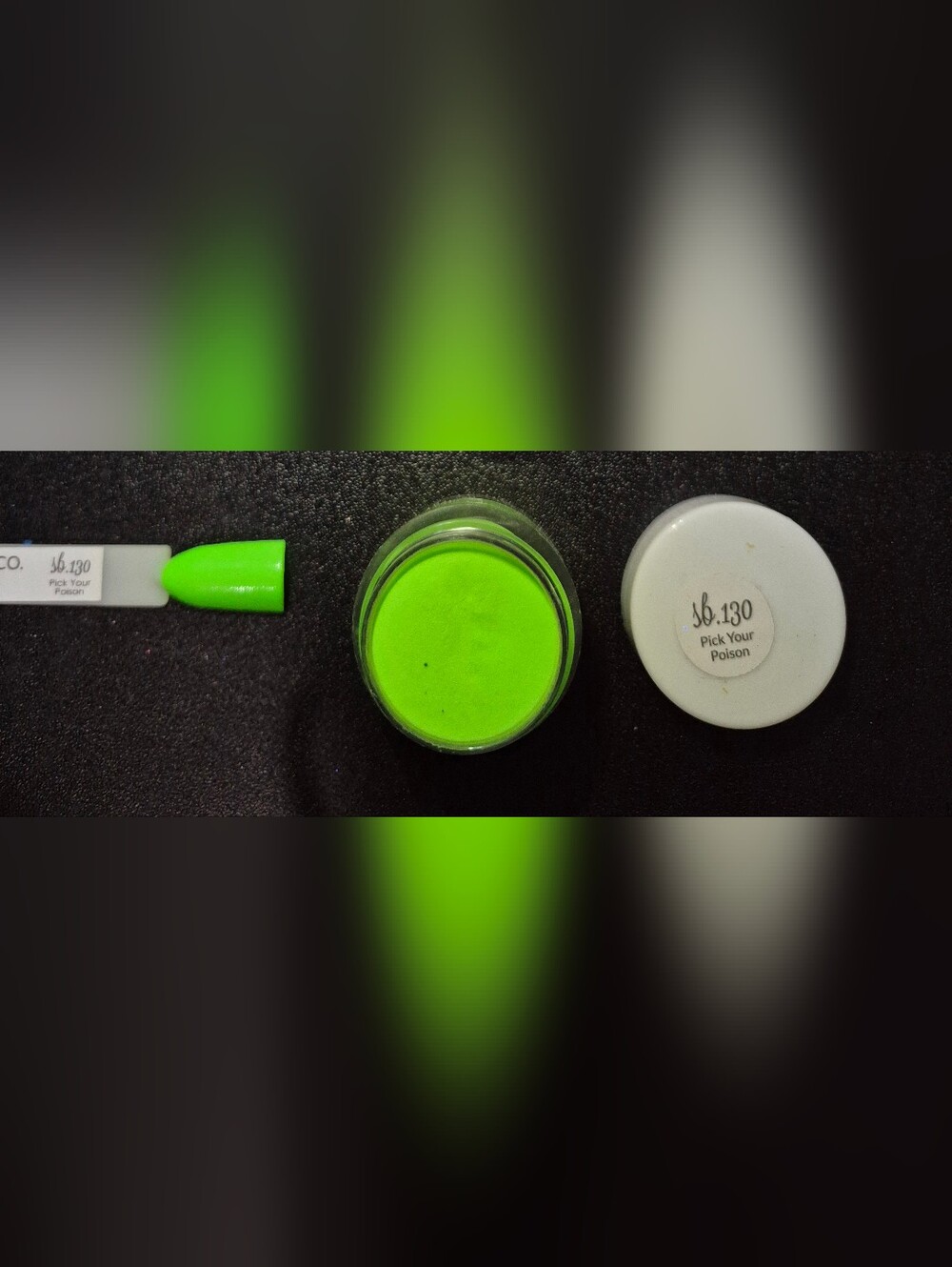Sparkle & Co. Sb.130 Neon Green Dip Powder "Pick Your Poison" - Mini Size